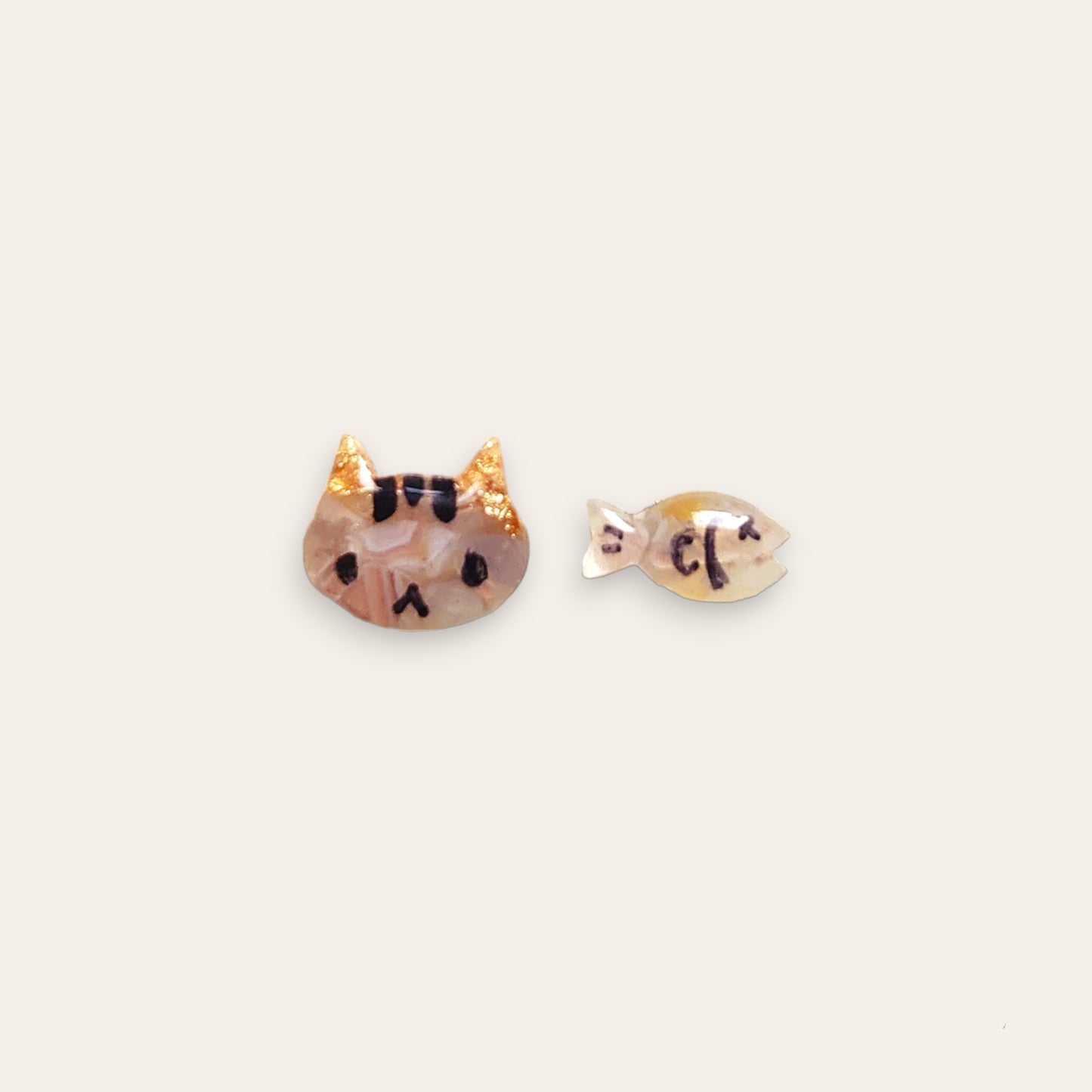 Agate Cat Studs