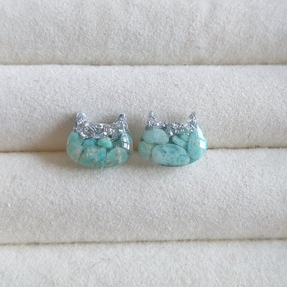 Hypoallergenic Little Amazonite Studs
