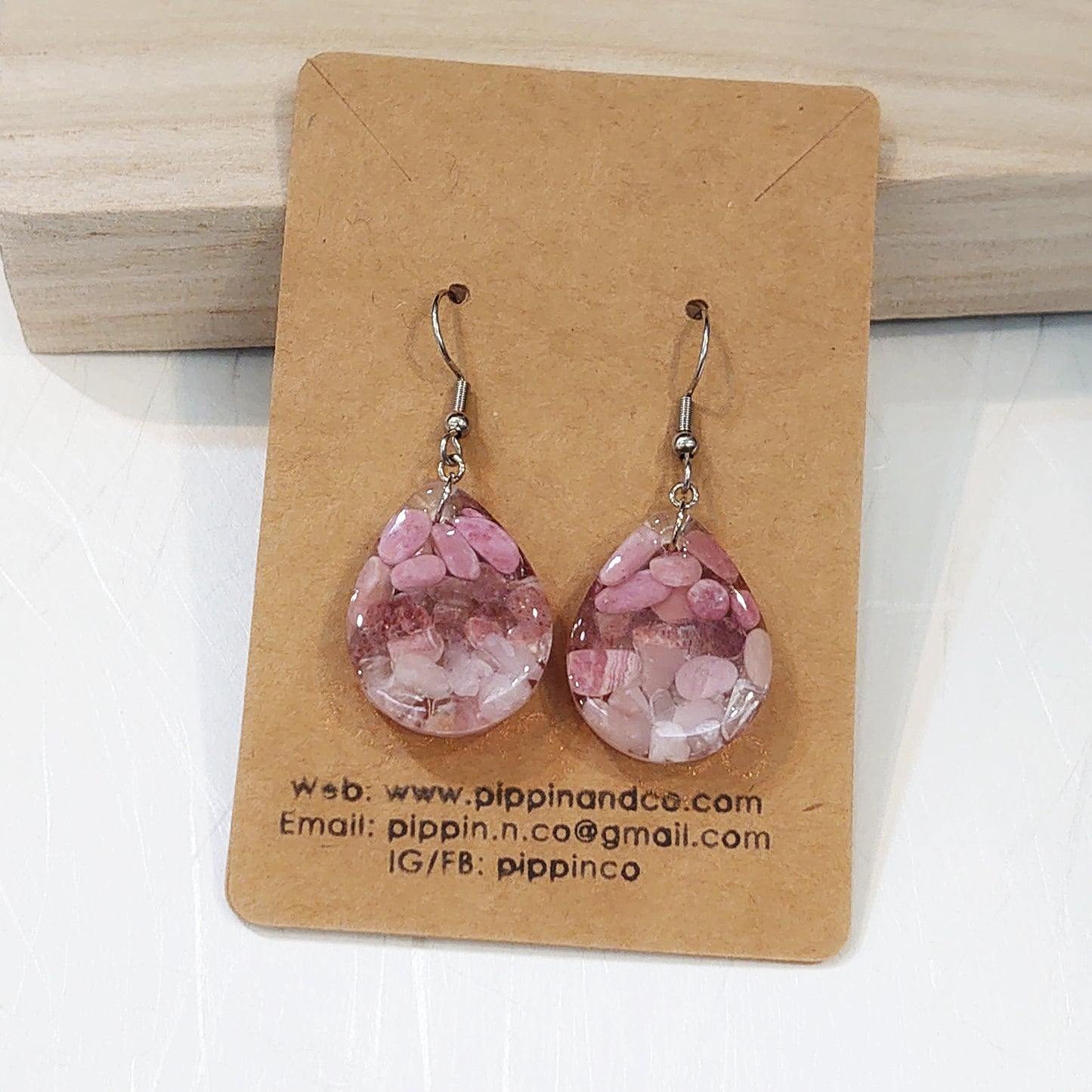 Pinklicious Teardrop Dangles