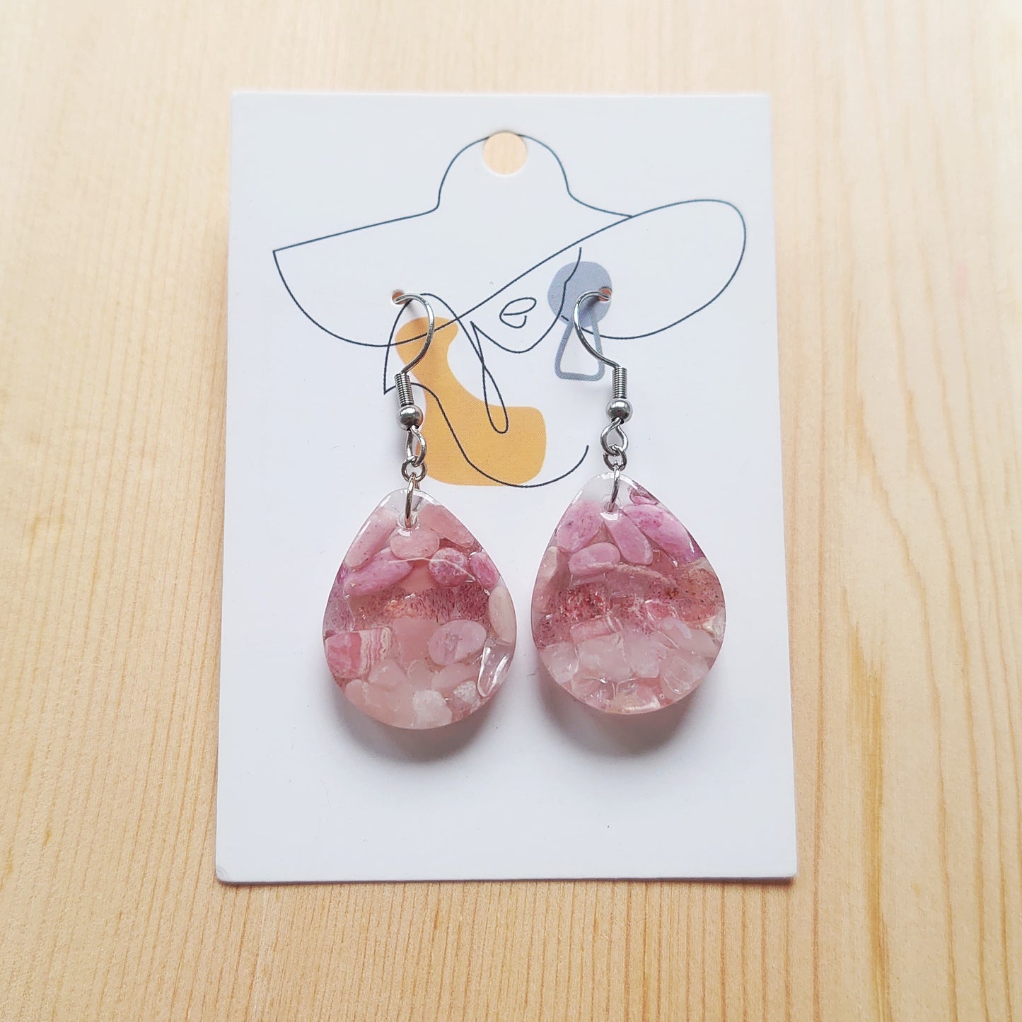 Pinklicious Teardrop Dangles