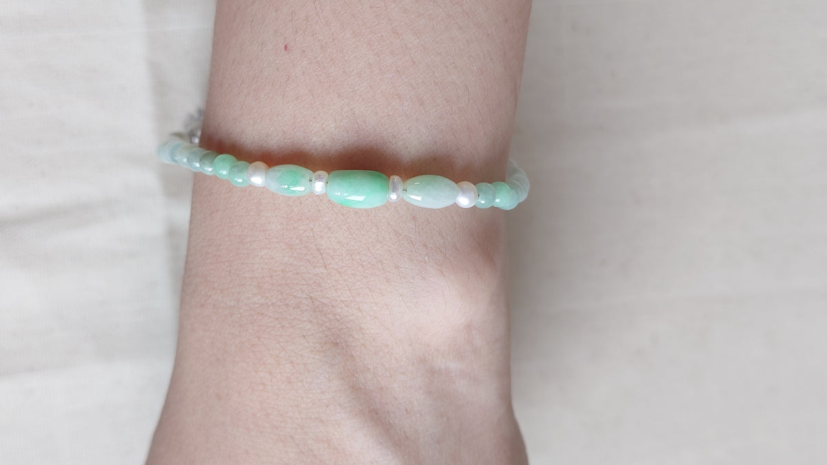 Delicate Jade Beaded Strand