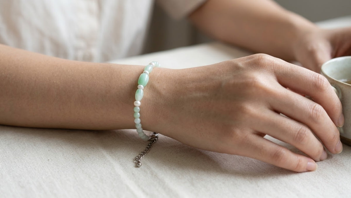 Delicate Jade Beaded Strand