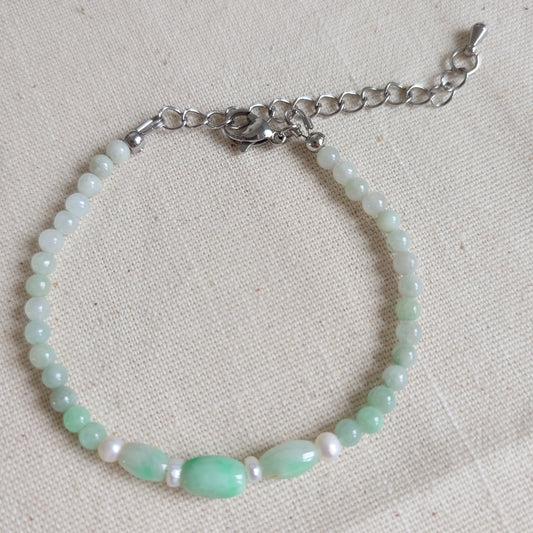 Delicate Jade Beaded Strand